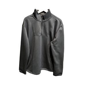 Peloton Dark Grey 1/4 Zip Men's Athletic Sweater Jacket Size XL Zip Pockets